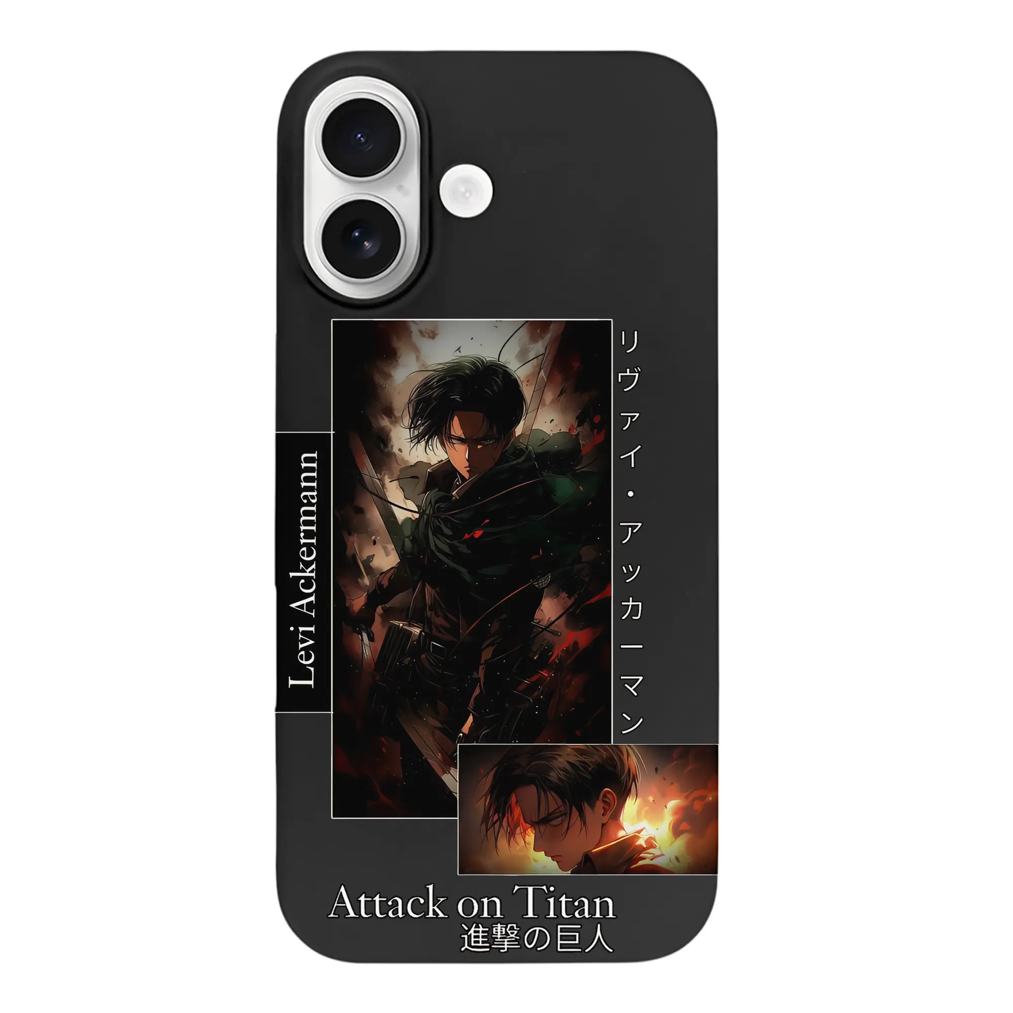 進撃の巨人 グッズ リヴァイ・アッカーマン - iPhone 17 シリーズ シリコンケース 薄型 耐衝撃 指紋防止 ソフトタッチカバー 精密フィット 傷防止 保護ケース iPhone 17/17 Air/17 Pro/17 Pro Max 対応